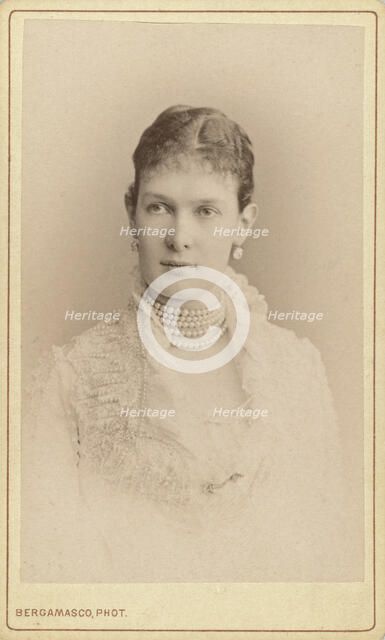 Grand Duchess Marie Paulovna (formerly Princess Marie of Mecklenburg-Schwerin...,between 1870 and 80 Creator: Unknown.