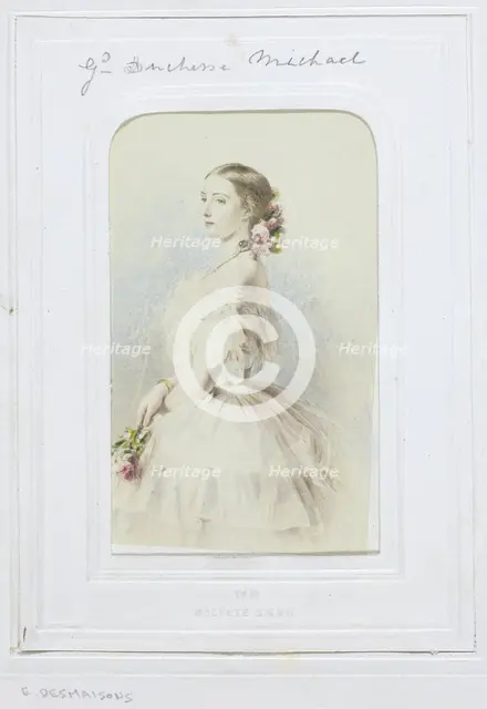 Grand Duchess Michael, 1860-69. Creator: Émile Desmaisons.