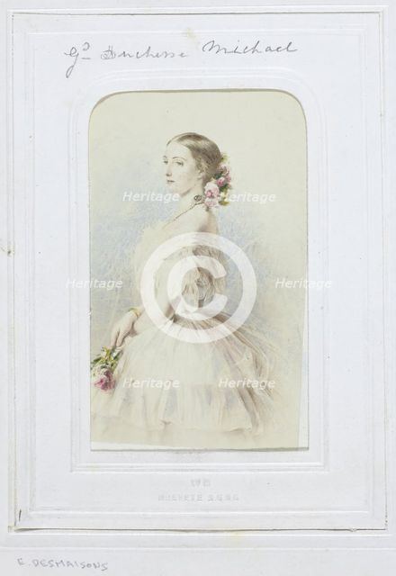 Grand Duchess Michael, 1860-69. Creator: Émile Desmaisons.