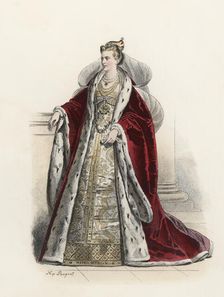 Grand Duchess of Venice, in the modern age, color engraving 1870