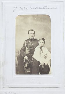 Grand Duke Constantine and Son, 1860-69. Creator: Verry Fils