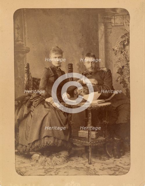Grand Duke Constantine Constantinovich of Russia (1858-1915) and Grand Duchess Elizaveta Mavrikievna