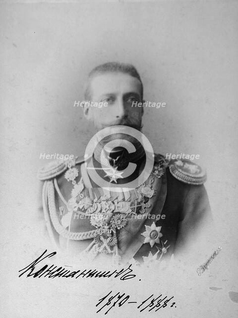 Grand Duke Constantine Constantinovich of Russia, 1880s. Artist: Unknown
