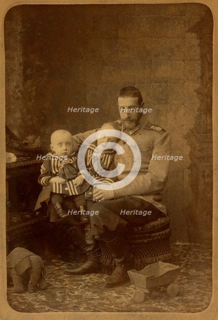 Grand Duke Constantine Constantinovich of Russia with sons, John Konstantinovich and Gabriel Konstan