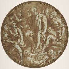 Grand Duke Cosimo I of Tuscany Surrounded by his Artists., ca. 1556-62. Creator: Unknown