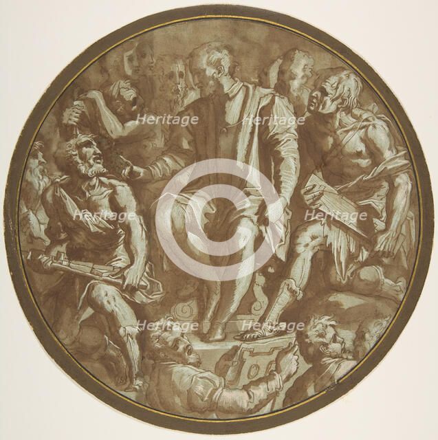 Grand Duke Cosimo I of Tuscany Surrounded by his Artists., ca. 1556-62. Creator: Unknown.