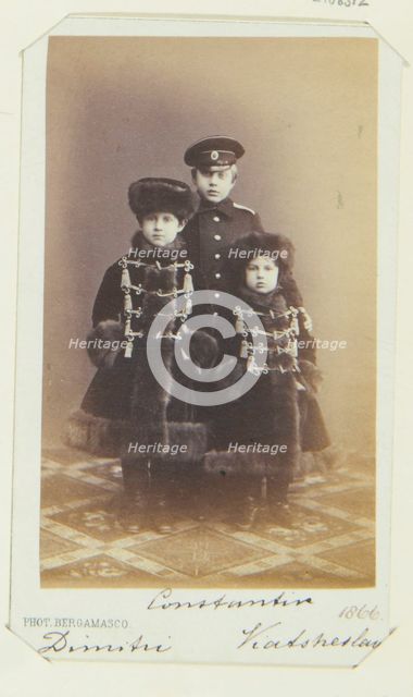 Grand Duke Dimitri Constantinovich, Grand Duke Constantin Constantinovich and Grand Duke Vyacheslav 