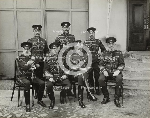 Grand Duke Grand Duke Nicholas Nikolaevich (the Elder) of Russia, Prince Vasilchikov and Count Voron Artist: Anonymous  