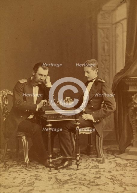 Grand Duke Konstantin Nikolaevich of Russia (1827-1892) and Grand Duke Constantine Constantinovich o