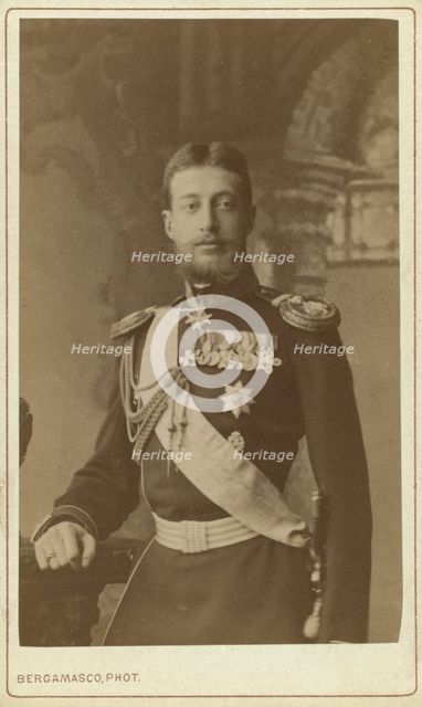 Grand Duke Konstantin Konstantinovich, three-quarter length portrait..., between 1870 and 86. Creator: Unknown.