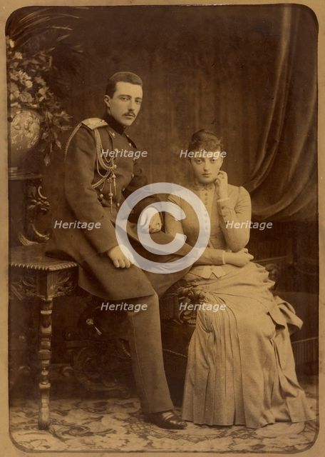 Grand Duke Michael Mikhailovich of Russia and Grand Duchess Anastasia Mikhailovna of Russia, c. 1880