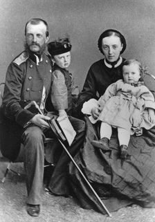 Grand Duke Michael Nikolaevich of Russia and his family, c1862-c1862
