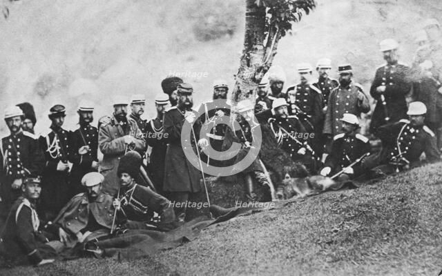 Grand Duke Michael Nikolaevich of Russia on an expedition, c1880. Artist: Unknown