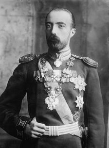 Grand Duke Michael of Russia in uniform, 1910. Creator: Bain News Service