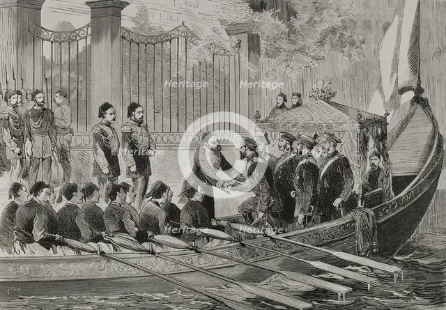...Grand Duke Nicholas Nikolaevich at the Dolmabahçe Palace, Constantinople, March 26, 1878. Creator: Bernardo Rico.