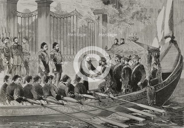 ...Grand Duke Nicholas Nikolaevich at the Dolmabahçe Palace, Constantinople, March 26, 1878. Creator: Bernardo Rico.