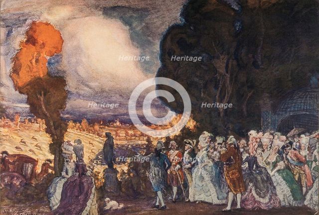 Grand Duke Pavel Petrovich and Grand Duchess Maria Fyodorovna at hunting near Stuttgart, 1911.