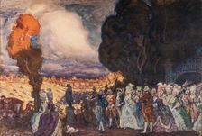 Grand Duke Pavel Petrovich and Grand Duchess Maria Fyodorovna at hunting near Stuttgart, 1911