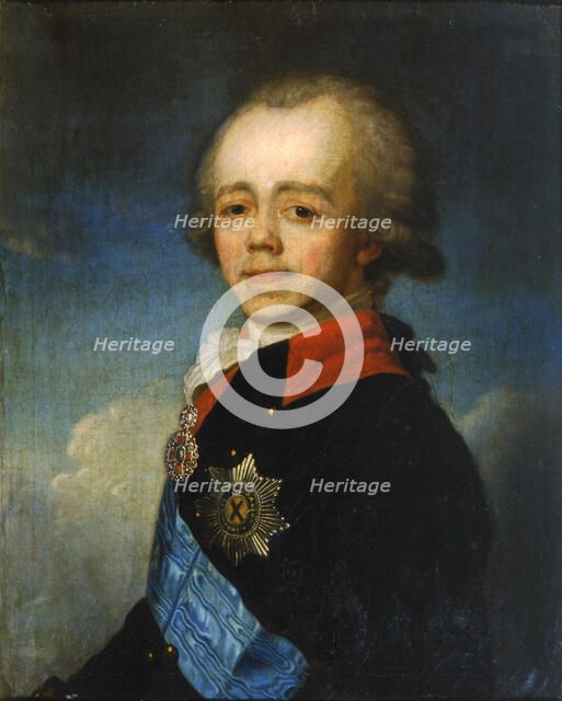 Grand Duke Pavel Petrovich of Russia, late 18th century. Artist: Jean Louis Voille