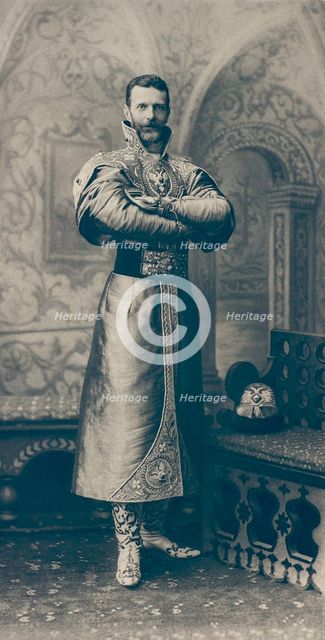 Grand Duke Sergei Alexandrovich of Russia (1857-1905) in the princely garment of the 17th century, 1