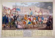 Grand entrance to Bamboozl'em 1821. Artist: Anon
