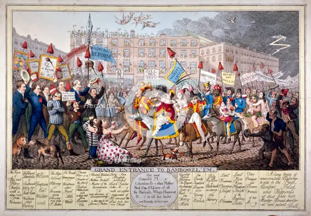 'Grand entrance to Bamboozl'em', 1821. Artist: Anon