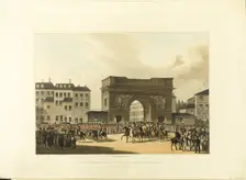 Grand Entry of the Allied Sovereigns Into Paris, late 18th-early 19th century. Creator: Unknown