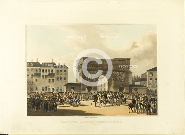 Grand Entry of the Allied Sovereigns Into Paris, late 18th-early 19th century. Creator: Unknown.