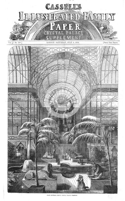 ''Grand Egyptian Avenue, Crystal Palace, Sydenham', 1854. Creator: Unknown.