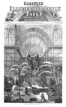 'Grand Egyptian Avenue, Crystal Palace, Sydenham 1854. Creator: Unknown