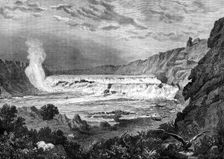 Grand Falls, Missouri River, USA, 19th century.Artist: Jules Laurens