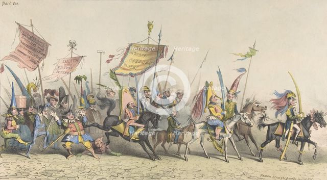 Grand Fantastical Parade, New-York, December 2, 1833. Creator: Hassan Straightshanks.