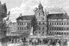 Grand Festival of the Municipality and Royal Academy of Antwerp…Antwerp Crowning Teniers, 1864. Creator: Unknown