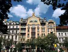 Grand Hotel, Wenceslas Square, Prague, Czech Republic. Creator: Peter Thompson