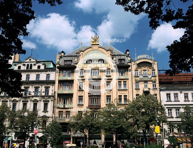 Grand Hotel, Wenceslas Square, Prague, Czech Republic. Creator: Peter Thompson.