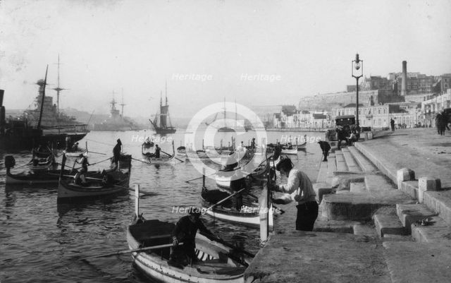 Grand Harbour, Malta, 1937. Artist: Unknown