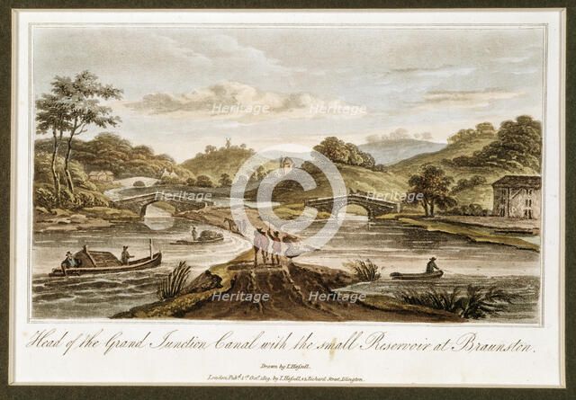 Grand Junction Canal, Braunston, Northamptonshire, 1819. Artist: John Hassell