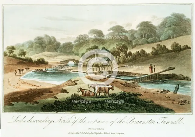 Grand Junction Canal, Northampstonshire, 1819. Artist: Unknown