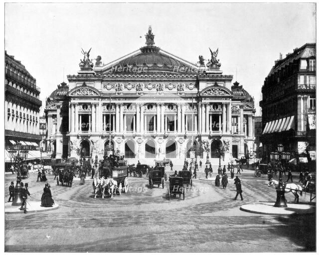 Grand Opera House, Paris, late 19th century. Artist: John L Stoddard