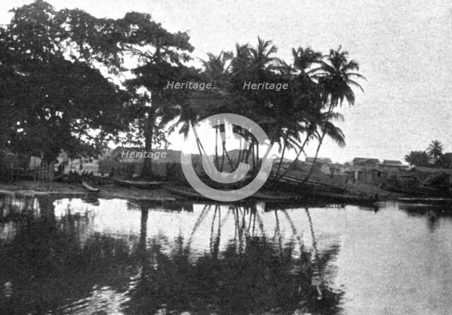 ''Grand Lahou et sa lagune; L'Ouest Africain', 1914. Creator: Unknown.