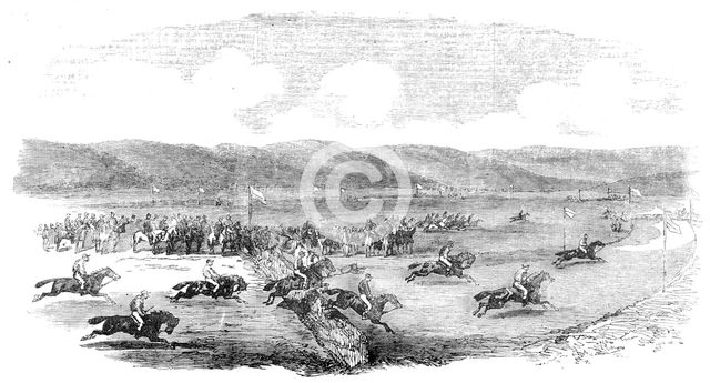 Grand Military Steeplechase in the Crimea, 1856.  Creator: Unknown.