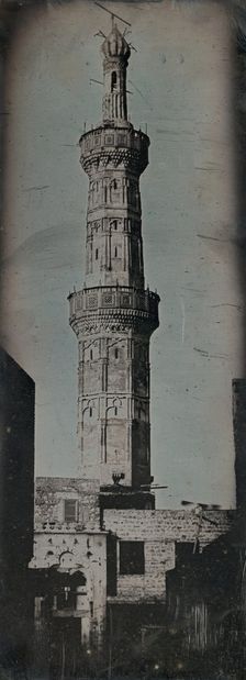 Grand Minaret, Alexandria, 1842. Creator: Joseph Philibert Girault De Prangey