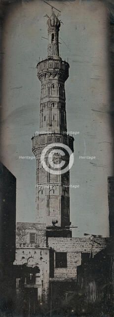 Grand Minaret, Alexandria, 1842. Creator: Joseph Philibert Girault De Prangey.