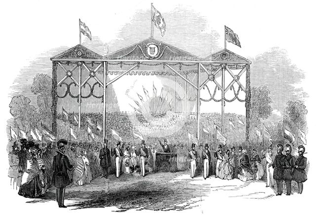 Grand Musical Festival, at Gotha, 1845. Creator: Unknown.