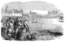 Grand National Archery Meeting on the Race-Ground, Shrewsbury, 1854. Creator: Unknown