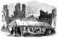 Grand National Eisteddfod at Carnarvon Castle, 1862. Creator: Unknown