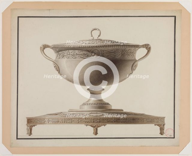 Grand Soupiere sur Plateau, after 1785. Creator: Henry Auguste.
