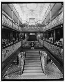 Grand salon, Str. City of Cleveland, Detroit & Cleveland Navigation Co., c1908. Creator: Unknown