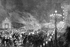 Grand skating fete on the Neva in honour of the Duke of Edinburgh's marriage, 1874. Creator: Unknown