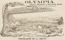 Grand Sporting and Military Show at Olympia in London, 1896. Creator: Unknown